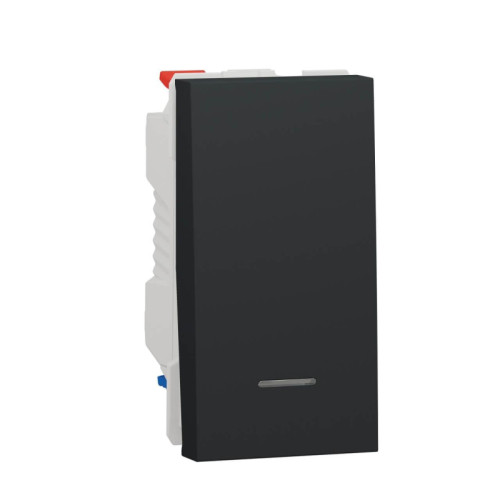 Переключатель одноклавишный с нейтралью Schneider Electric Unica New NU310354S