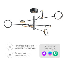Умная люстра, Yeelight-C2103Arowana-Chandelier-8head, YLDL029