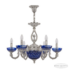 Подвесная люстра Bohemia Ivele Crystal Florence 71403P/6/175 NW P Clear-Blue/H-1J FA10S