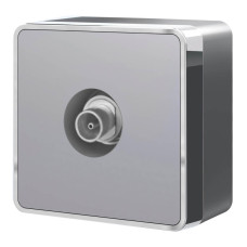 ТВ-розетка оконечная Werkel Gallant серебряный W5083006 4690389167201