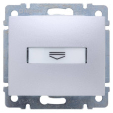 Выключатель карточный Legrand Valena с выдержкой времени и подсветкой алюминий 770234