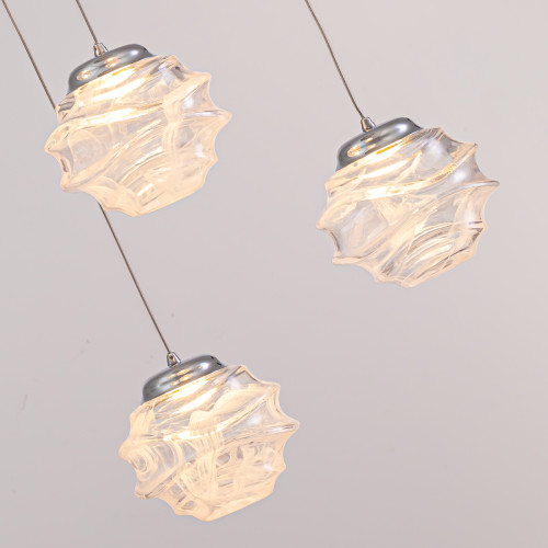 Подвесной светильник Delight Collection MD25030003-3A chrome/clear Подвесной светильник Delight Collection MD25030003-3A chrome/clear