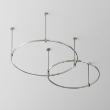 Основание Medium круглое двухуровневое на жестких подвесах для трековых светильников Maytoni Technical Flarity TFC-Flar-M01-PT