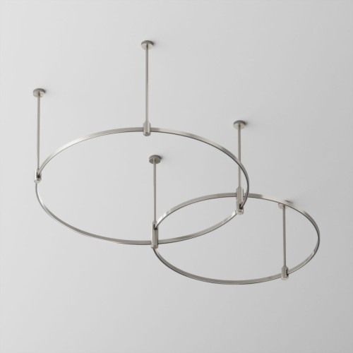 Основание Medium круглое двухуровневое на жестких подвесах для трековых светильников Maytoni Technical Flarity TFC-Flar-M01-PT