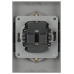 Розетка Эра Arktik 16-2104-03 двойная с заземлением 2X2P+E Schuko 16А-250В алюминий Б0070446