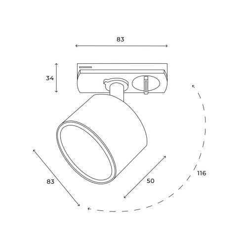 Трековый однофазный светильник Hesby Lighting Skylite HSBL_0220