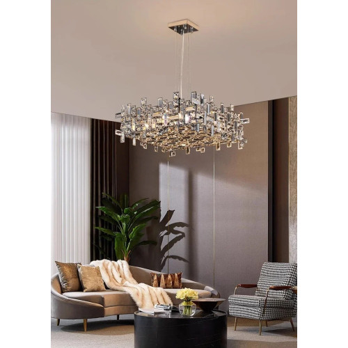 Подвесная люстра Delight Collection P7838-W50 chrome