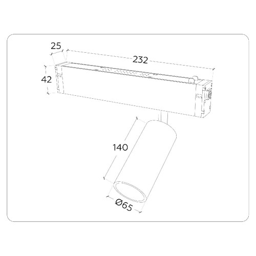 Трековый магнитный светильник Ambrella Light Magnetic 220V GL1232