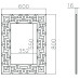 Зеркало Меандры Garda Decor 50SX-6616