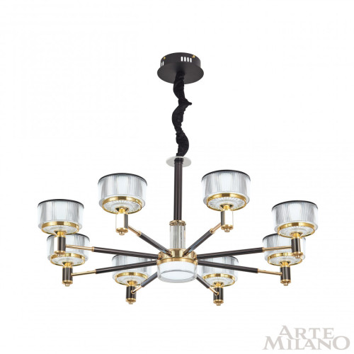 Подвесная люстра Arte Milano Neapolis 276210/8 BK/GD