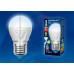 Лампа светодиодная (UL-00002417) Uniel E14 7W 4000K матовая LED-G45 7W/NW/E14/FR PLP01WH
