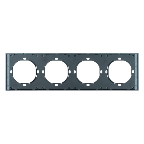 Рамка 4-местная Stekker Мия PFR00-3004-05 черный бархат 50464