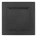 Комплект розетки с/з и шторками, защитной крышкой и рамкой Arte Milano SET06-1-41-1 black