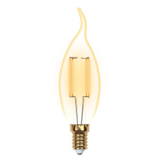Лампа светодиодная филаментная (UL-00002397) Uniel E14 5W 2250K прозрачная LED-CW35-5W/GOLDEN/E14 GLV21GO