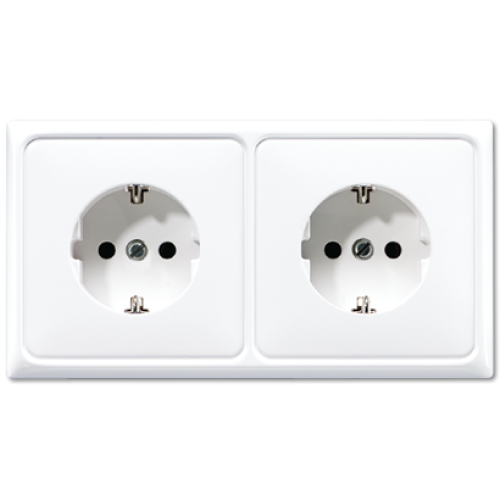Розетка штепсельная Schuko Jung CD522BFWW