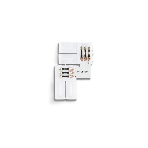 Соединитель угловой L для светодиодной ленты 2835 12/24V (3 конт.) GS6601 (10шт) Ambrella Light Illumination GS6601