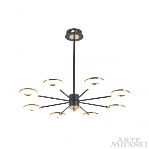 Люстра на штанге Arte Milano Ferrara 277499/8 BK/GD