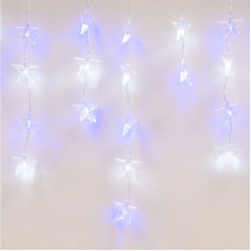 Светодиодная гирлянда (UL-00001410) Uniel занавес 220V белый ULD-E5505-196/DTK WHITE-BLUE IP20 STARS-1