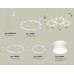 Комплект подвесного светильника Ambrella Light Techno Ring XR92082200 (A9208x3, C9241, C9236, C9231, N8444)
