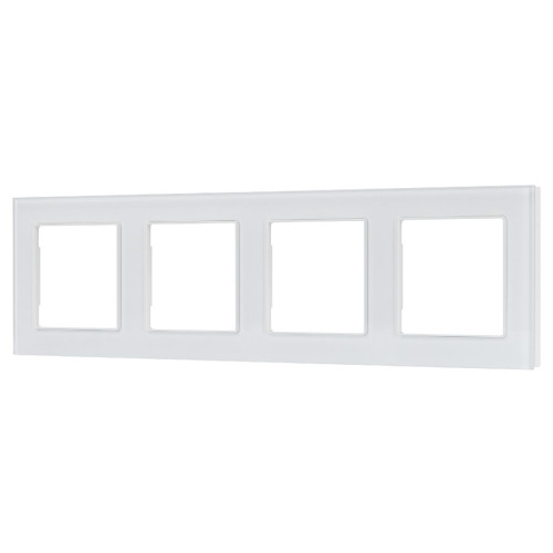 Рамка четырехместная Arlight FRM-GLARE-GS-4-WH 043802