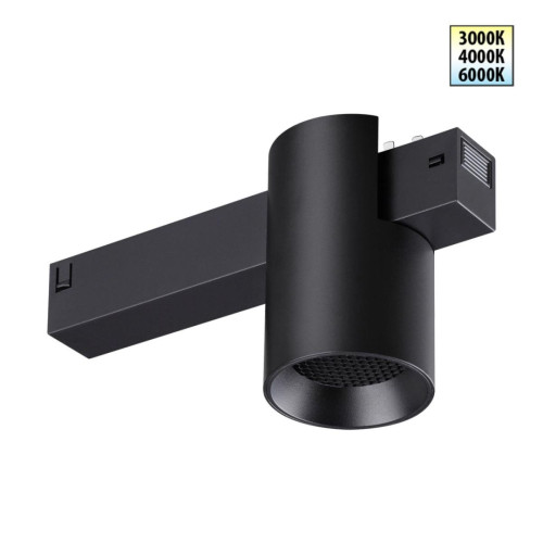 Трековый светодиодный светильник с переключателем цветовой темперетуры Novotech Port Vector 359954 Трековый светодиодный светильник с переключателем цветовой темперетуры Novotech Port Vector 359954