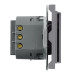 Выключатель карточный Stekker Эмили RSW40-5114-10 платиново-серый, soft touch 50699