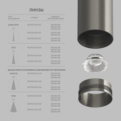 Трековый однофазный светильник Denkirs Shine spot DK5744-DN