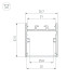Алюминиевый профиль Arlight SL-LINE-3638-LW-2000 ANOD BLACK 038445