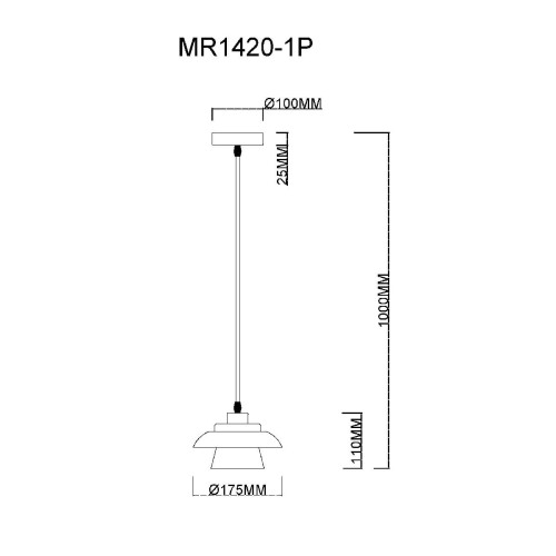 Подвесной светильник MyFar Renata MR1420-1P