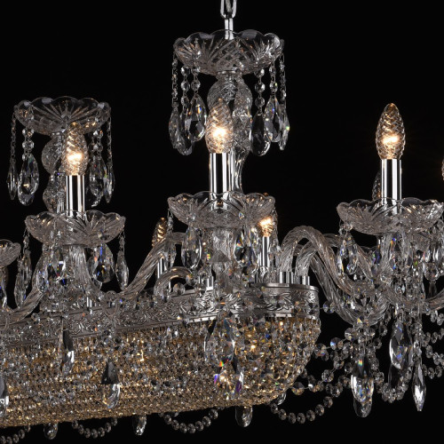Подвесная люстра Bohemia Ivele Crystal 1453/18/195/1500 Ni