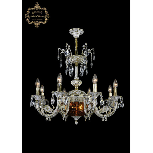 Подвесная люстра Art Classic 31.12.8.KR175SP.250IT.GW.Sp.Amber.1B Подвесная люстра Art Classic 31.12.8.KR175SP.250IT.GW.Sp.Amber.1B