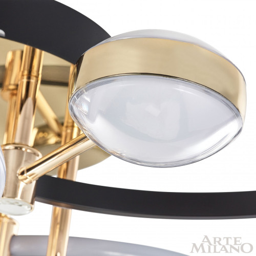 Потолочный светильник Arte Milano Ferrara 276140/6+6 BK/GD