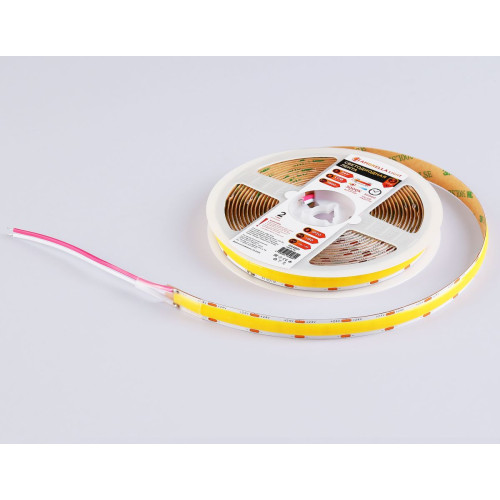 Светодиодная лента Ambrella Light Illumination COB 616Led/19W m/ 24V IP20 3000K/ 5m*12mm*2mm (2 конт.) GS4801