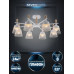 Люстра на штанге Seven Fires Olban SF3389/8C-WT-WD