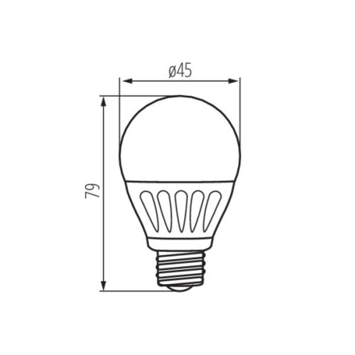 Лампа светодиодная Kanlux Bilo E27 6,5W 3000К 23420