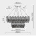 Подвесная люстра Modelux ML.7445.800.500 GD