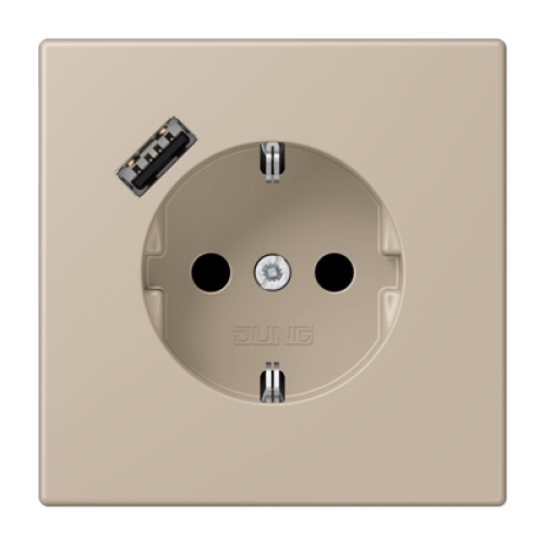 Розетка 2K+З USB Typ A Jung LC1520-18A243