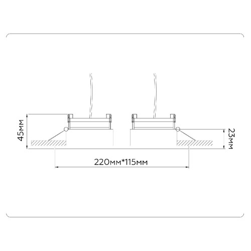 Встраиваемый светильник Ambrella Light GX Standard Tech Techno Spot TN51920