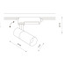 Трековый однофазный светильник Nowodvorski Profile Tinos Led White 10373