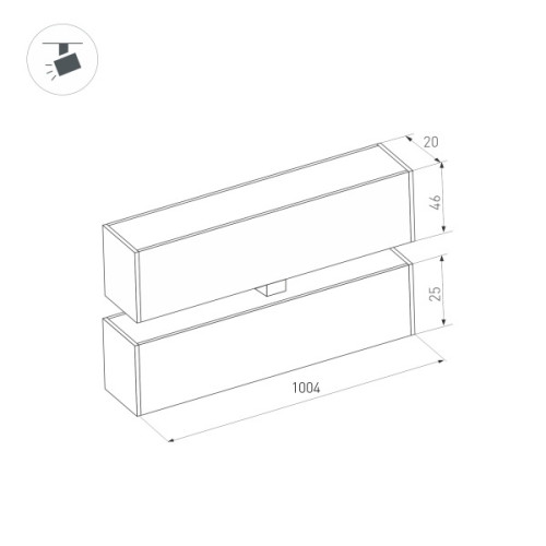 Трековый светильник Arlight Mag-Flat-Fold-25-S1004-30W Warm3000 034242