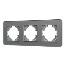 Рамка на 3 поста стеклянная Arlight FRM-OMALI-SFGS-3-GR 049714