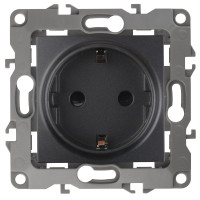 Розетка 2P+E Schuko со шторками Эра 12-2102-05 Б0014691