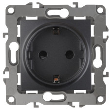 Розетка 2P+E Schuko со шторками Эра 12-2102-05 Б0014691