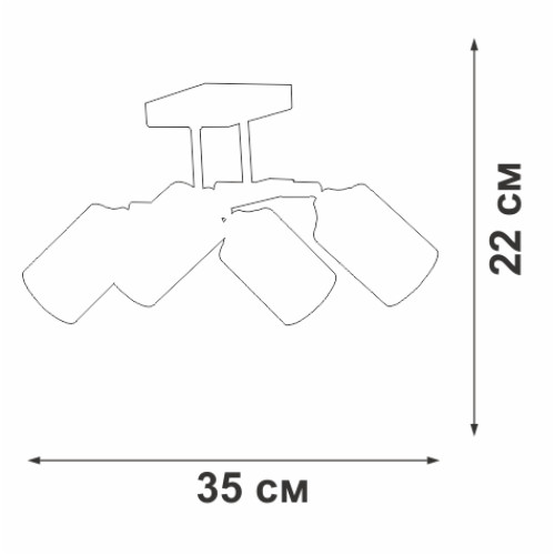 Спот Vitaluce V2833-1/4PL