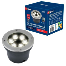 Ландшафтный светодиодный светильник (UL-00006823) Uniel ULU-B11A-6W/2700K IP67 Grey