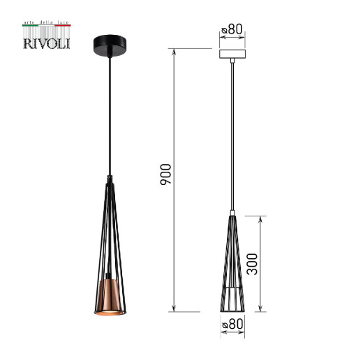Подвесной светильник Rivoli Emily 4160-201 Б0055018 Подвесной светильник Rivoli Emily 4160-201 Б0055018