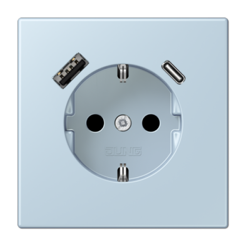 Розетка 2K+З USB Typ AC Jung LC1520-15CA208