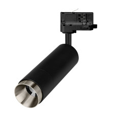 Трековый трехфазный светильник Arlight LGD-GESTIA-TRACK-4TR-R56-15W Day4000 (BK-NI, 20-45 deg, 230V) (IP20 Металл) 059390