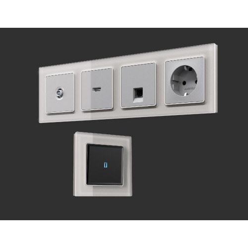 Рамка пятиместная Ambrella Volt Platos AF330405