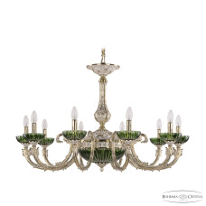 Подвесная люстра Bohemia Ivele Crystal Florence 71109P/10/300 GW P Clear-Green/H-1K